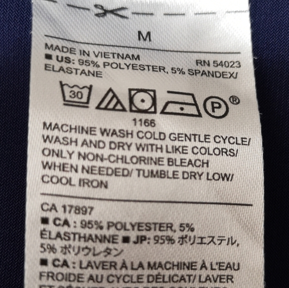 Banana Republic Navy Top with Ruched Side | Size M - Picture 7 of 8